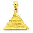 Pyramid Charm in 14k Yellow Gold