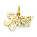 Forever Yours Charm in 14k Yellow Gold