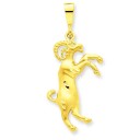 Aries Zodiac Charm in 14k Yellow Gold