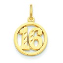 In A Circle Pendant in 14k Yellow Gold