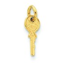 Small Key Charm in 14k Yellow Gold