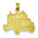 Truck Cab Pendant in 14k Yellow Gold
