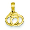 Handcuffs Pendant in 14k Yellow Gold