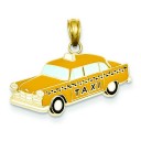Taxi Pendant in 14k Yellow Gold