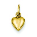Medium Heart Charm in 14k Yellow Gold