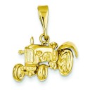 Tractor Pendant in 14k Yellow Gold