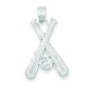 Baseball Charm in Sterling Silver