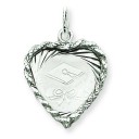 Graduation Cap Diploma Disc Charm in Sterling Silver
