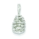 Pinecone Charm in Sterling Silver