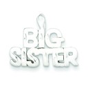 Big Sister Charm in Sterling Silver