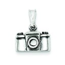 Antiqued Camera Charm in Sterling Silver