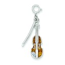Violin Charm in Sterling Silver