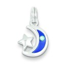 Star Moon Charm in Sterling Silver