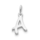 Initial A Pendant in Sterling Silver