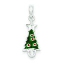 Christmas Tree Star Pendant in Sterling Silver
