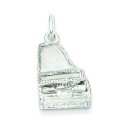 Grand Piano Charm in Sterling Silver