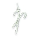 Candy Canes Charm in Sterling Silver