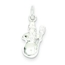 Snowman Charm in Sterling Silver