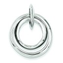 Diamond Accent Multi Circular Pendant in Sterling Silver
