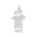 Class Of Boy Cuddle Charm in Sterling Silver