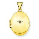 Diamond Locket in 14k Yellow Gold 