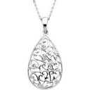 Tear Of Sympathy Pendant Chain in Sterling Silver