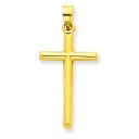 Hollow Cross in 14k Yellow Gold