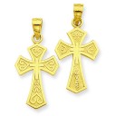 Reversible Passion Cross in 14k Yellow Gold