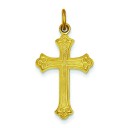 Gold Plated Cross in Sterling Silver