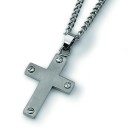 Cross Necklace in Titanium
