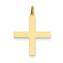 Solid Greek Cross in 14k Yellow Gold