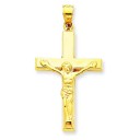 Hollow Crucifix in 14k Yellow Gold