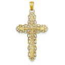 INRI Crucifix Pendant in 14k Yellow Gold