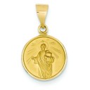 St Jude Medal in 18k Yellow Gold