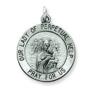 Our Lady of Perpetual Help Medal in Sterling Silver