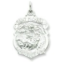 St Michael Badge Medal in Sterling Silver