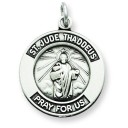 St Jude Thaddeus Medal in Sterling Silver