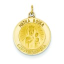 Matka Boska Medal in 14k Yellow Gold