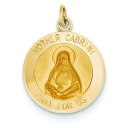 Mother Cabrini Medal in 14k Yellow Gold