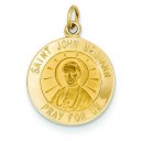 St John Neumann Medal in 14k Yellow Gold