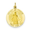 Infant Of Prague Medal in 14k Yellow Gold