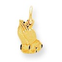 Praying Hands Charm in 10k Yellow Gold
