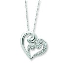 A Mothers Journey Heart Necklace in Sterling Silver