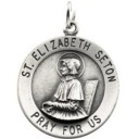 St Elizabeth Seton Medal in 14k Yellow Gold