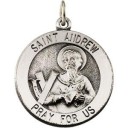 St Andrew Medal in Sterling Silver