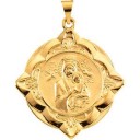 Lady Of Perpetual Help Medal in 14k Yellow Gold