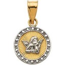 Angel Pendant in 14k Two-tone Gold