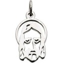Face Of Jesus Silhouette in 14k Yellow Gold