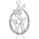 Wings Of Remembrance Charm in Sterling Silver