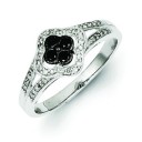 Black White Diamond Ring